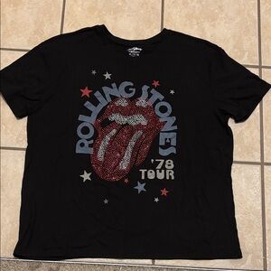 The Rolling Stones Black Short Sleeve Tee